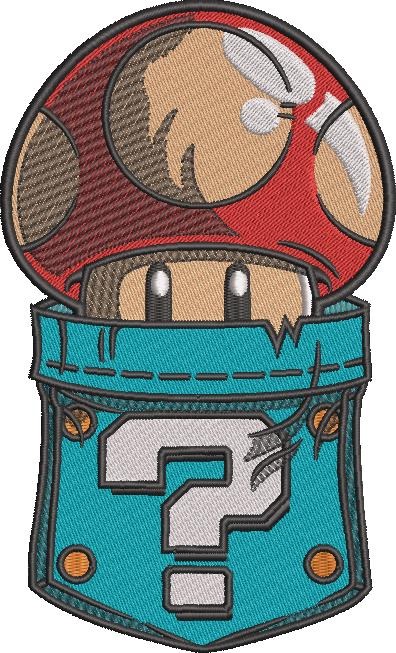 Mushroom Embroidery Design Mushroom Embroidery Design