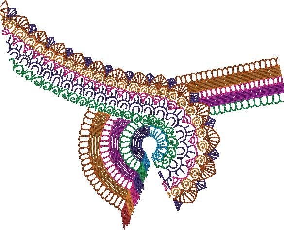 Colorful Redwork Art Colorful Redwork Art
