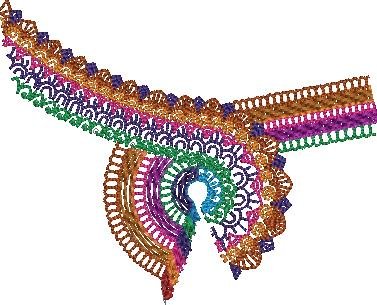 Colorful Redwork Art Colorful Redwork Art