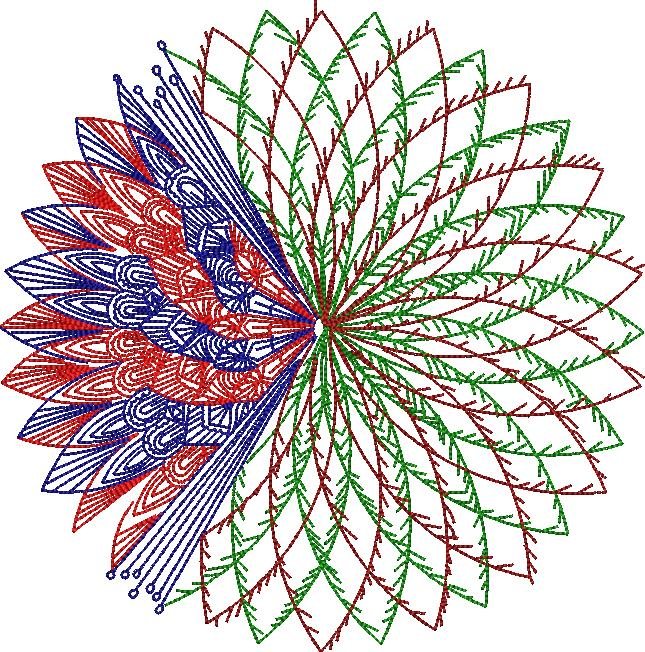 Colorful Redwork Colorful Redwork