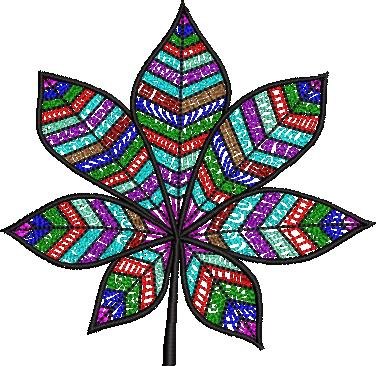 Leaf Embroidery Design Leaf Embroidery Design