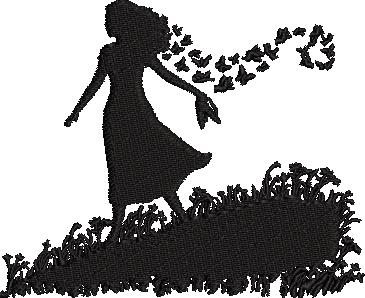 Butterfly Girl Black Butterfly Girl Black