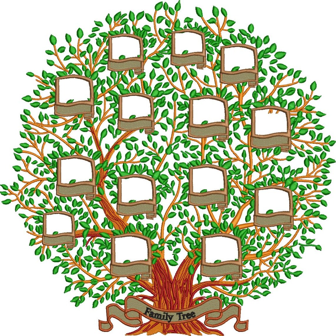 Family Tree Embroidery