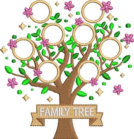 Family Tree with Name Applique