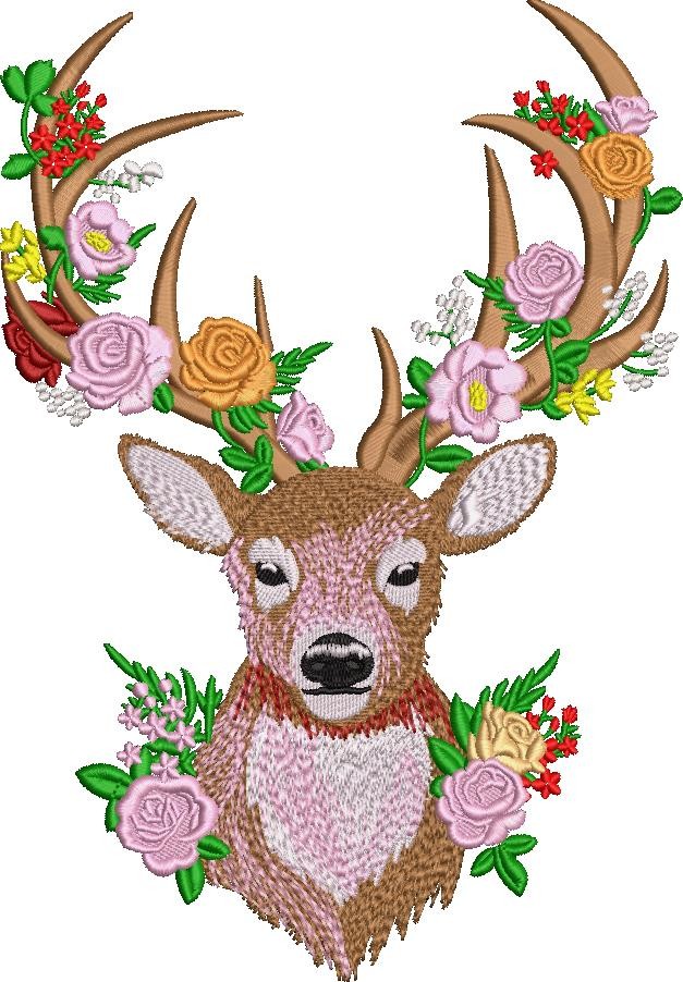 Floral Deer