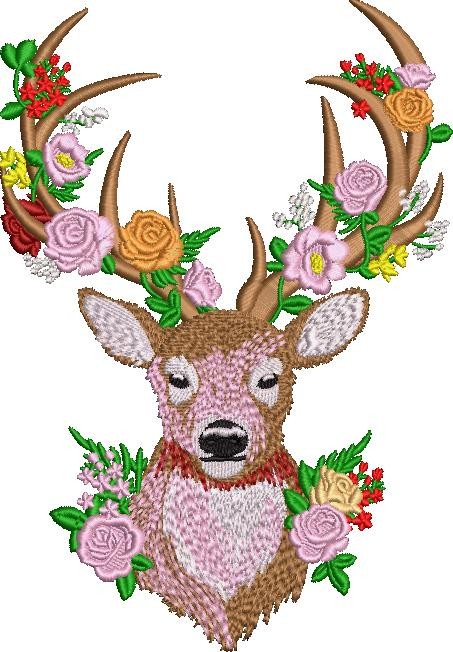 Floral Deer