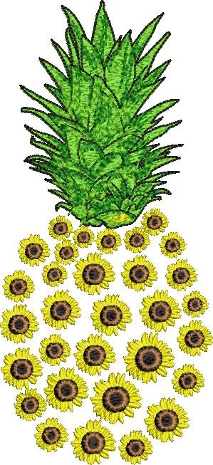 Floral Flower Pineapple