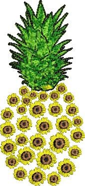 Floral Flower Pineapple