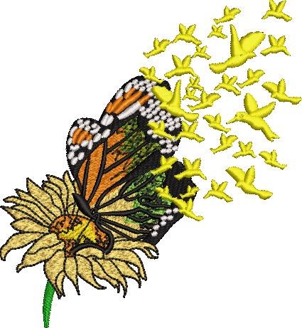 Flower Butterfly Flower Butterfly