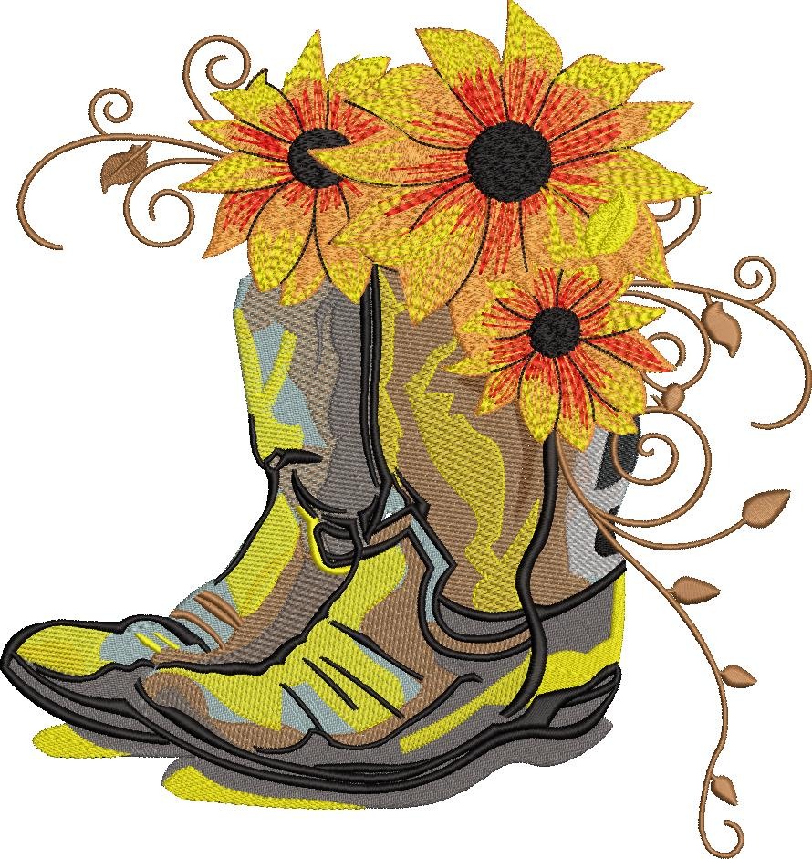 Flowers In Boots Flowers In Boots