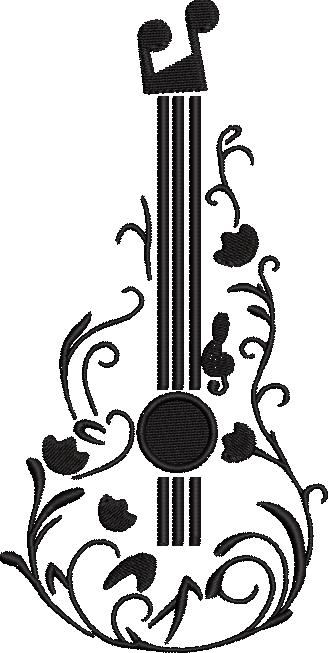 Guitar Floral
