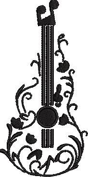 Guitar Floral