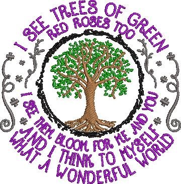 I see tree of green red roses too colored
