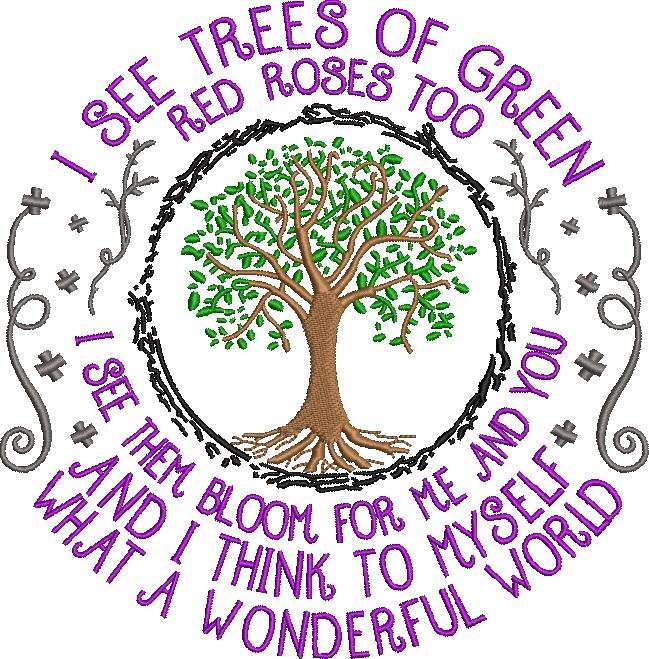 I see tree of green red roses too colored