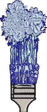 Floral Paint Brush