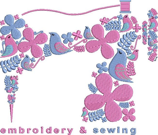 Floral Sewing Machine Floral Sewing Machine