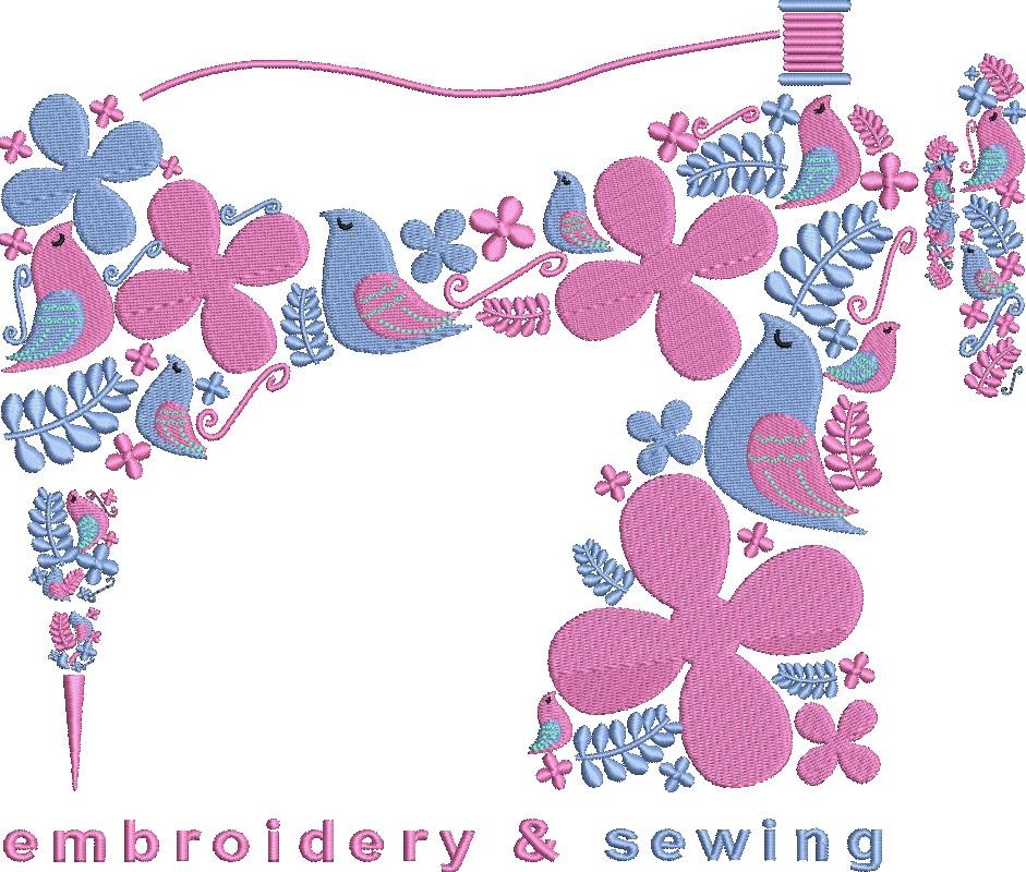 Floral Sewing Machine Floral Sewing Machine
