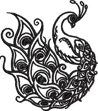 Peacock Embroidery Pattern