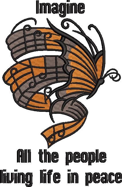 Butterfly Musical Motivational Quote