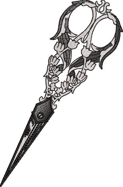 Floral Vintage Scissor Floral Vintage Scissor