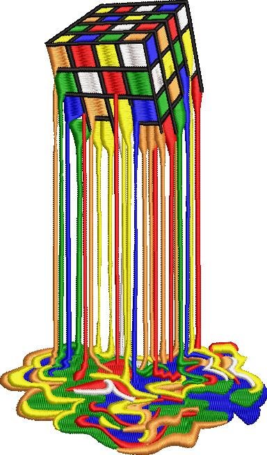 Rubik Cube Dripping Rubik Cube Dripping