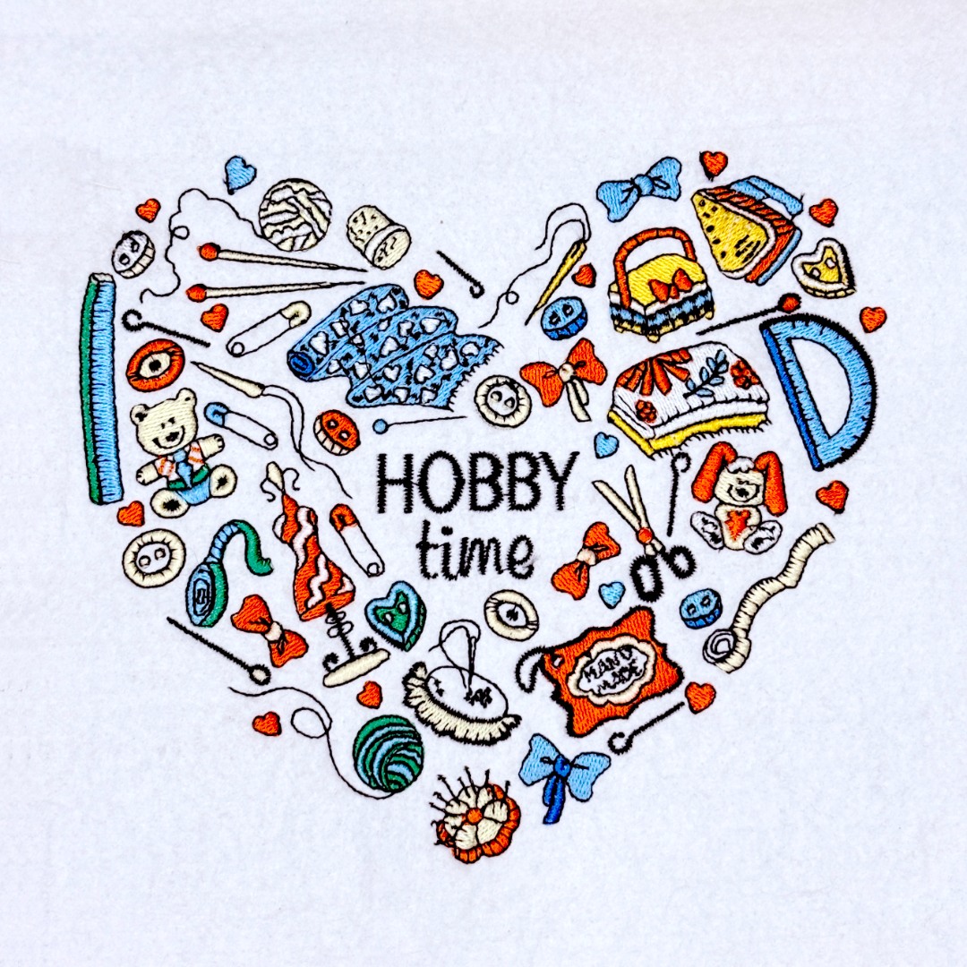 Sewing Hobby Time Heart Sewing Hobby Time Heart