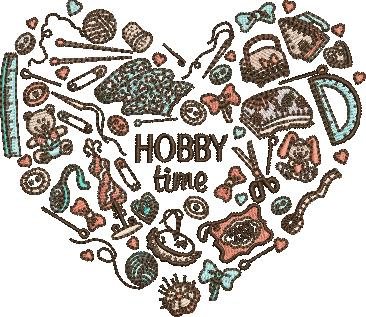Sewing Hobby Time Heart Sewing Hobby Time Heart