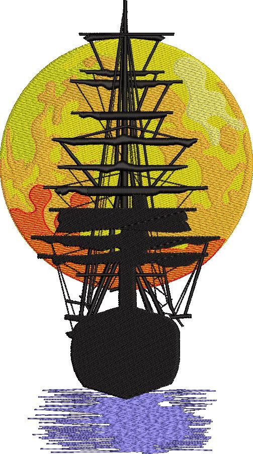 Nautical Wind Sailing Boat