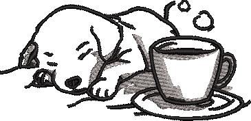 Sleeping Dog Embroidery Design Sleeping Dog Embroidery Design
