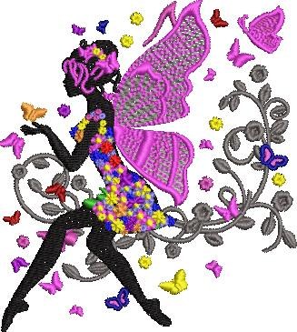 Floral Fairy Sitting