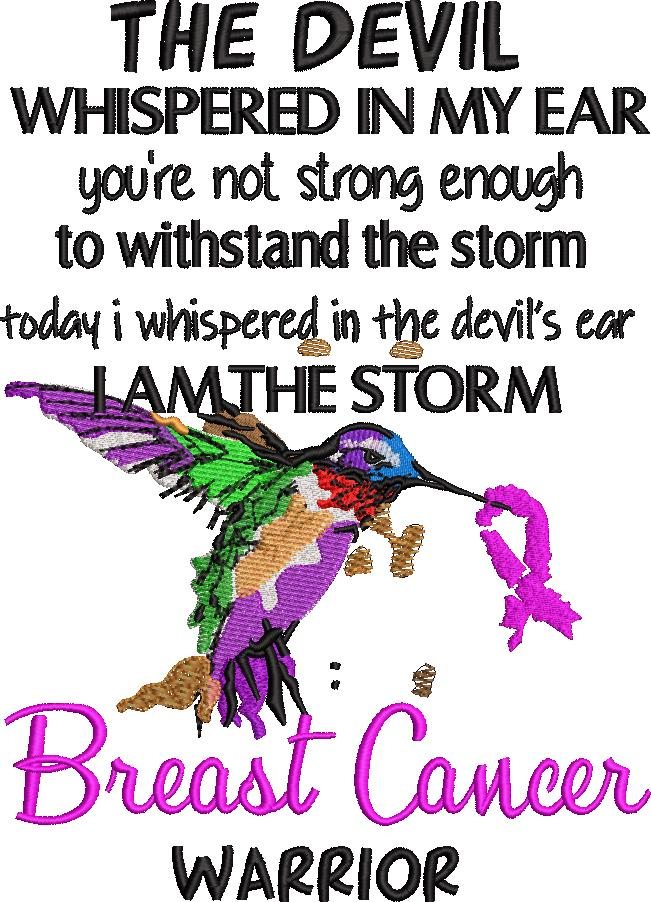 Breast Cancer Warrior Bird Quote 