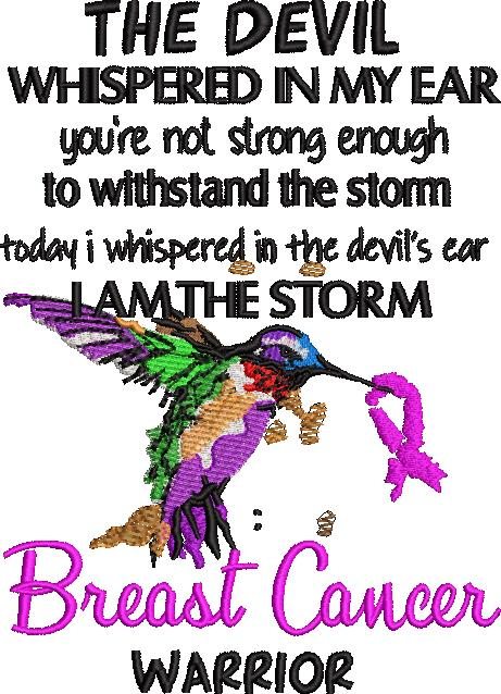 Breast Cancer Warrior Bird Quote 