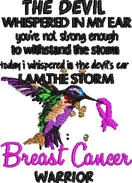 Breast Cancer Warrior Bird Quote 