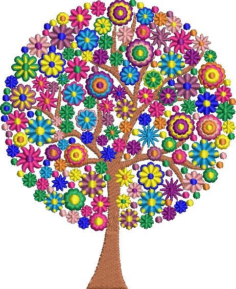 Colorful Floral Tree Colorful Floral Tree