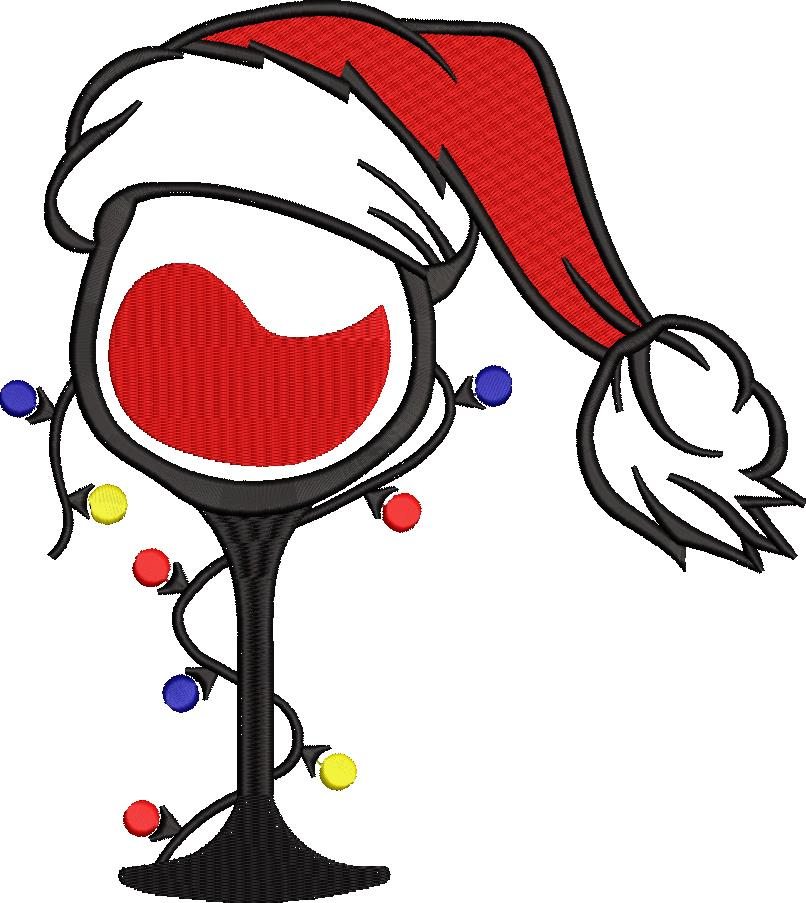 Christmas Wine Glass Christmas Wine Glass
