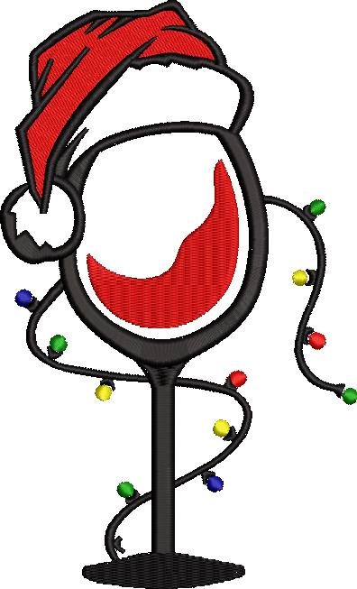 Christmas Wine Glass Christmas Wine Glass