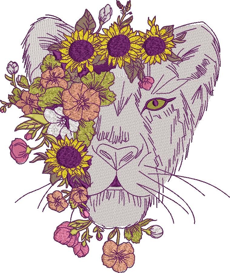 Floral Lion