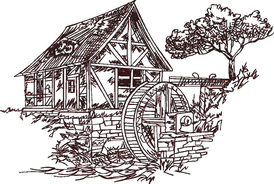 House Redwork House Redwork