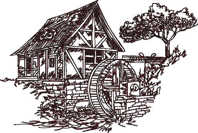 House Redwork House Redwork