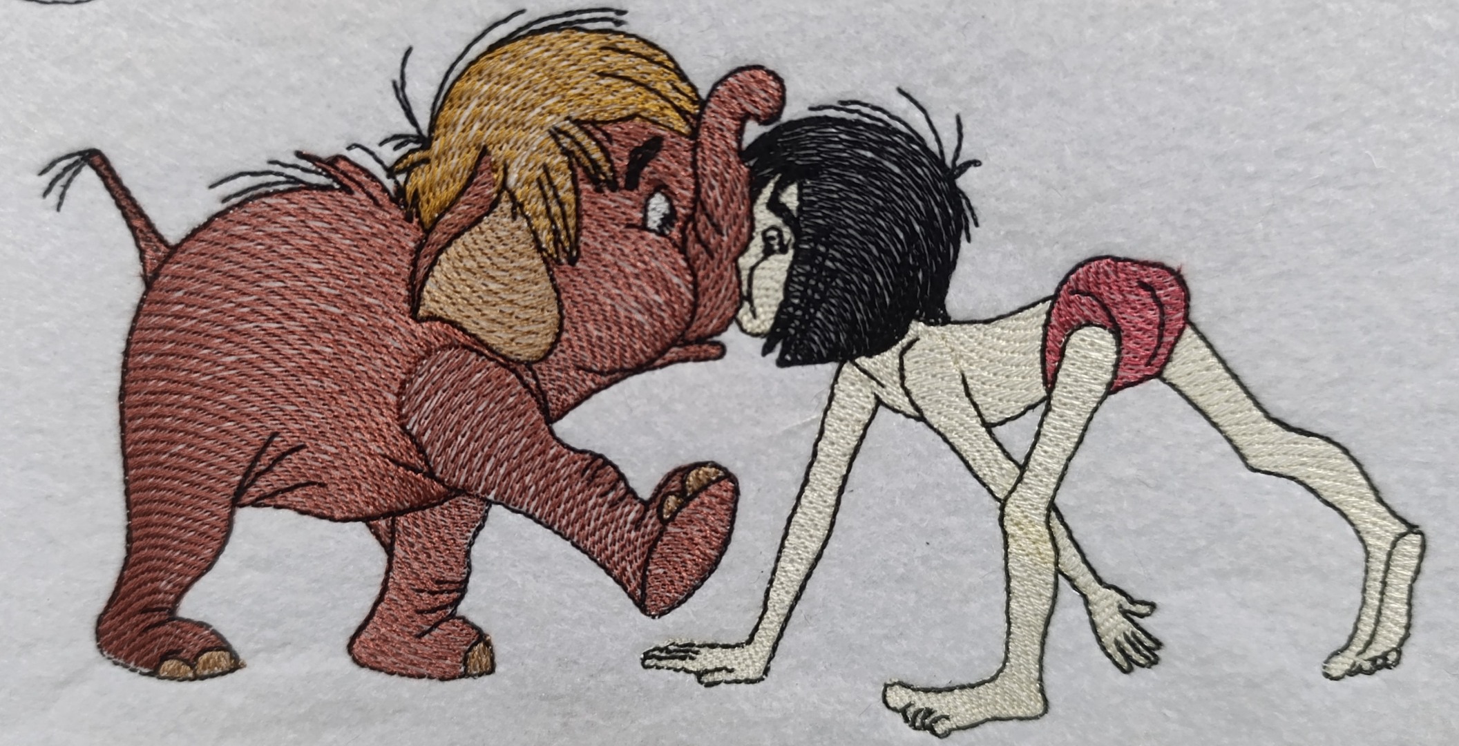 Jungle Boy And Baby Elephant Jungle Boy And Baby Elephant