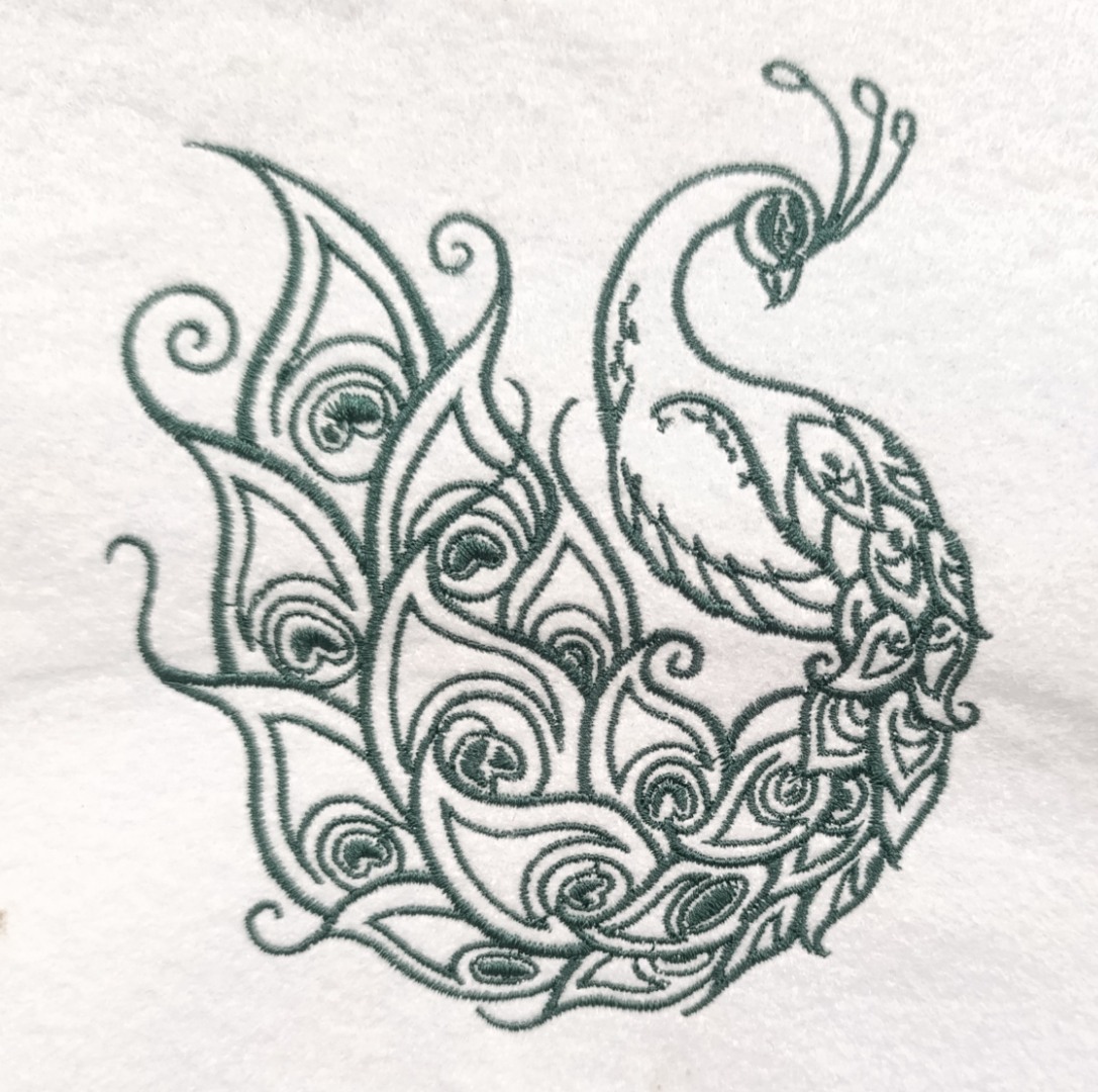 Peacock Embroidery Pattern