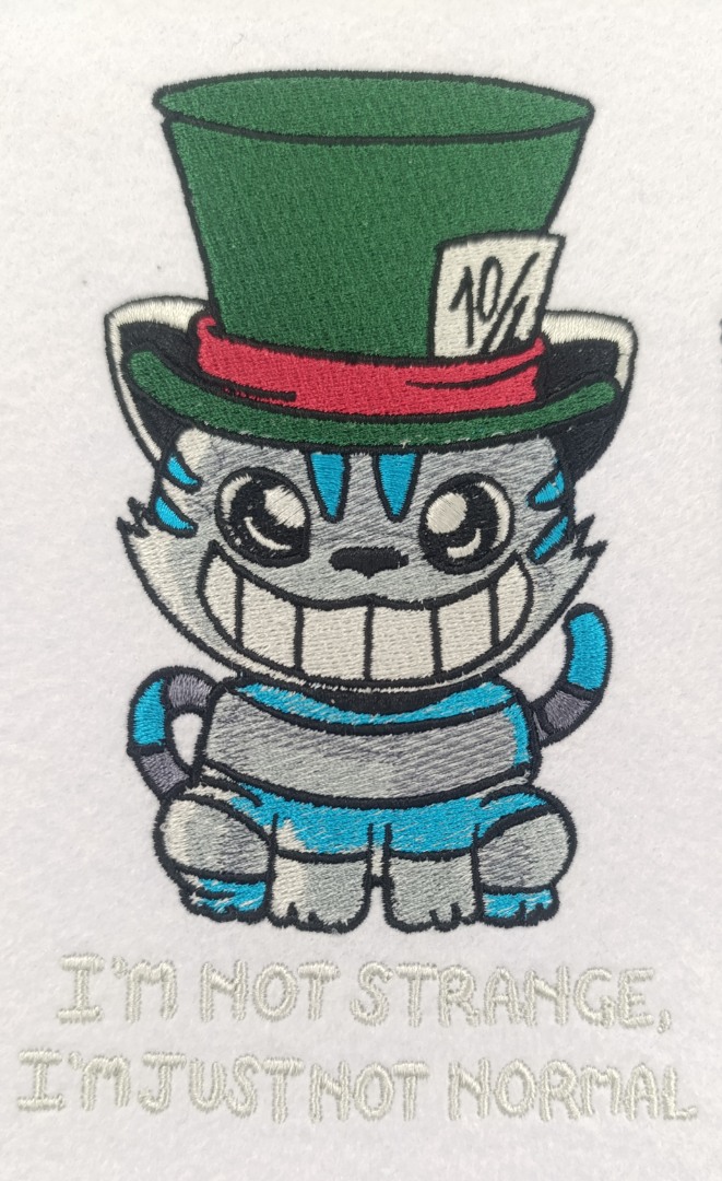 I'm Not Strange Cat Quote