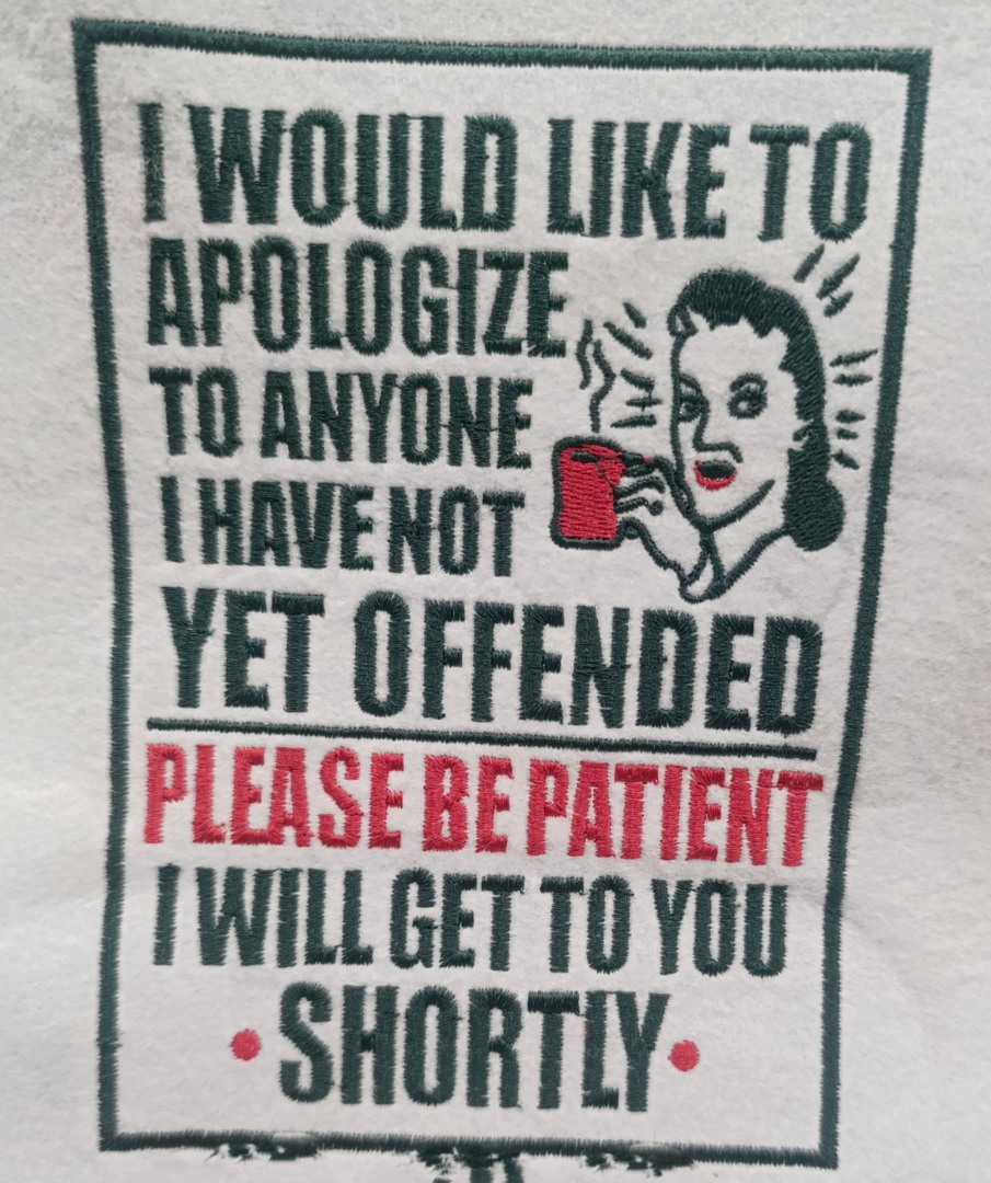 I Have Not Yet Offended