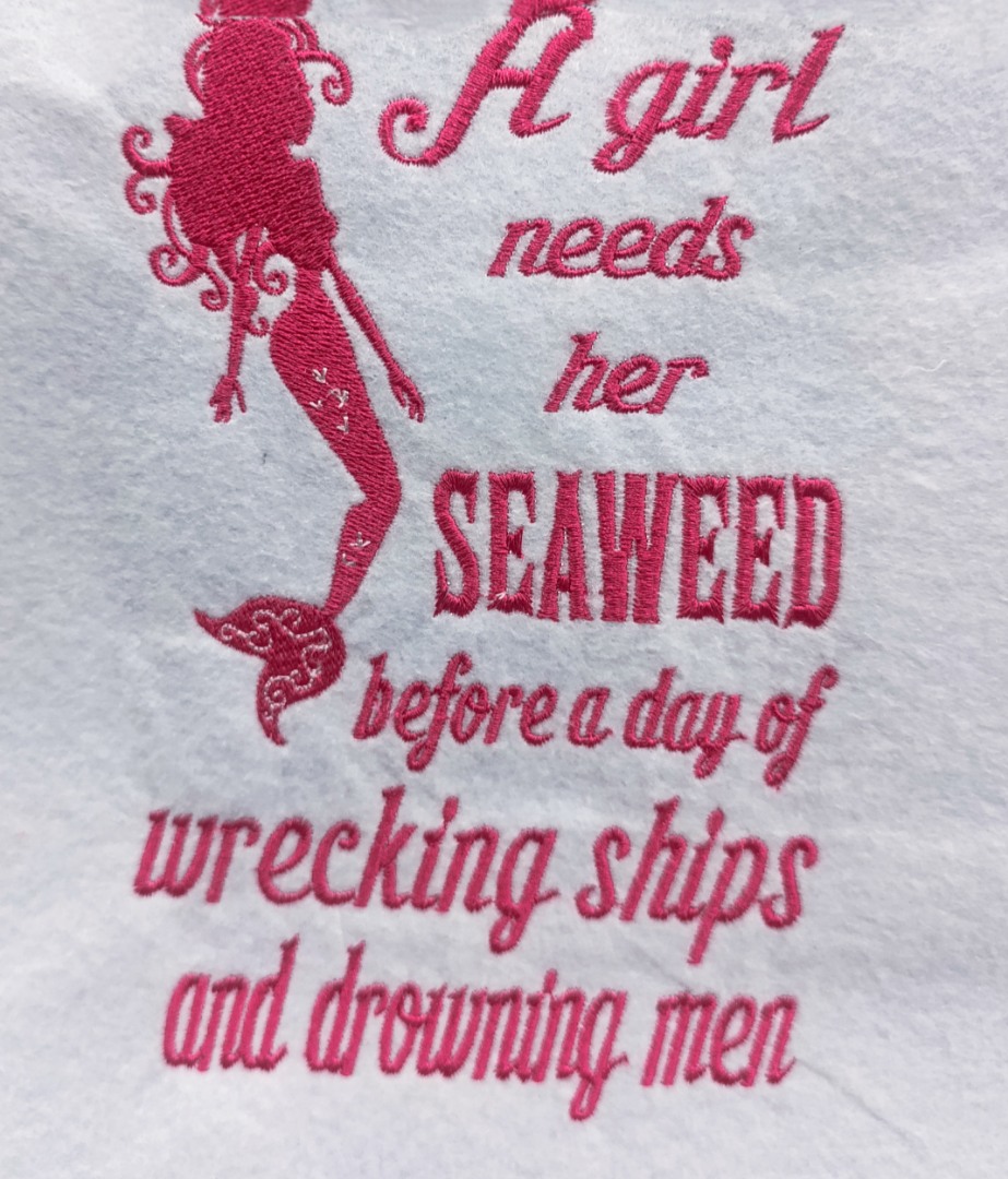 A Girl Needs Her Seaweed Funny Mermaid Quote A Girl Needs Her Seaweed Funny Mermaid Quote