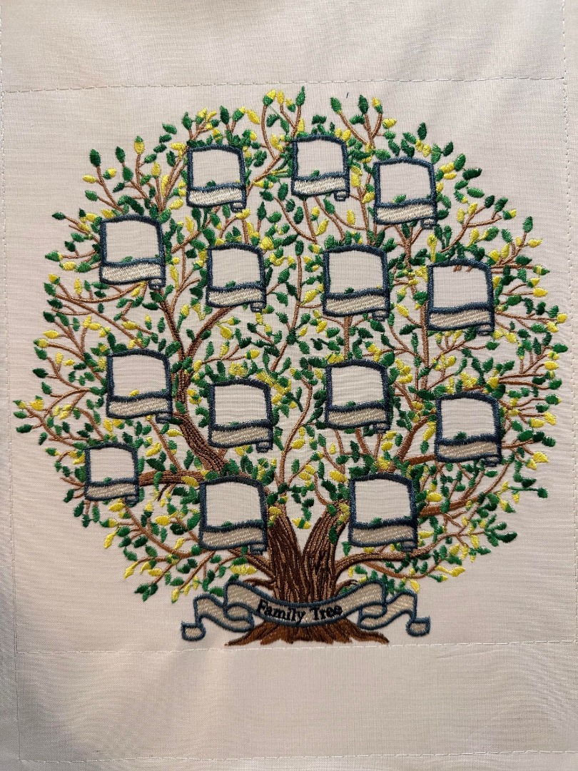 Family Tree Embroidery