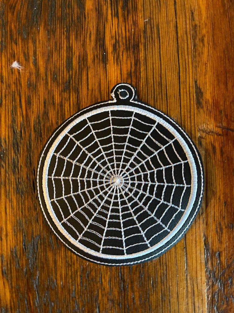Round Spider Net Key Fob - ITH Round Spider Net Key Fob - ITH