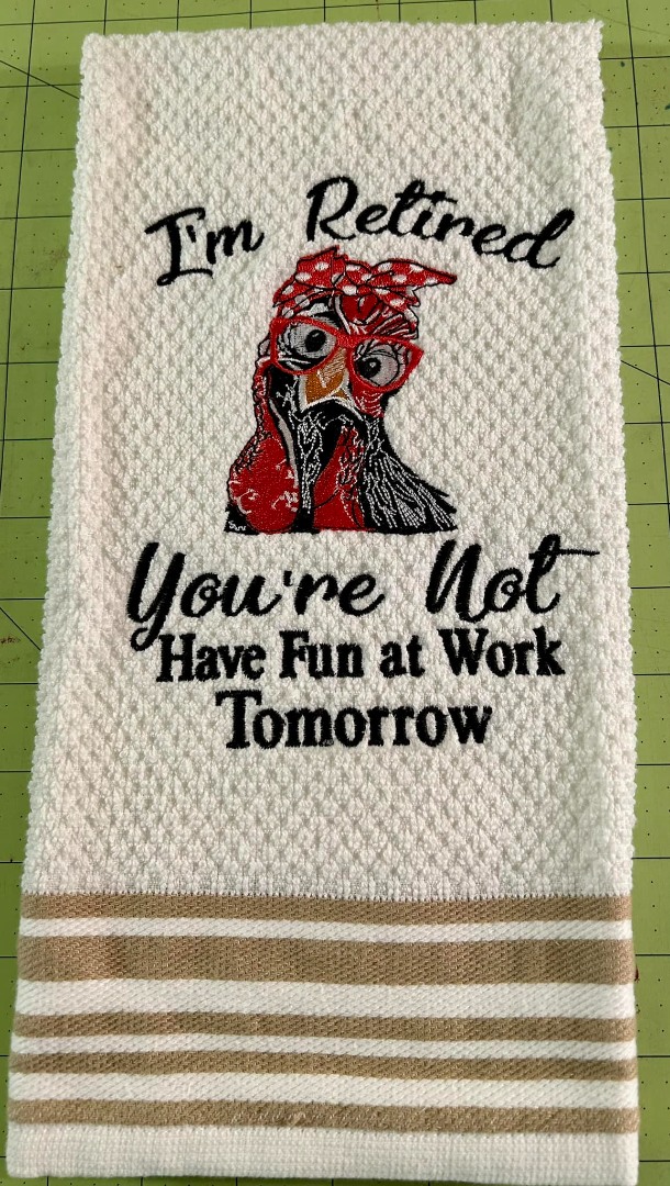 I'm Retired Funny Chicken Quote I'm Retired Funny Chicken Quote