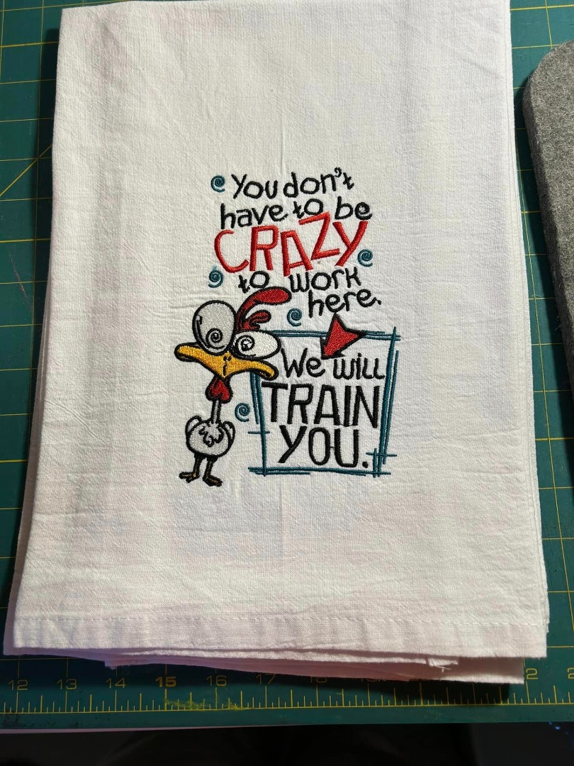 You Don't Have To Be Crazy Funny Chicken Quote You Don't Have To Be Crazy Funny Chicken Quote
