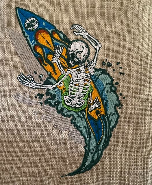 Surfing Skeleton Surfing Skeleton