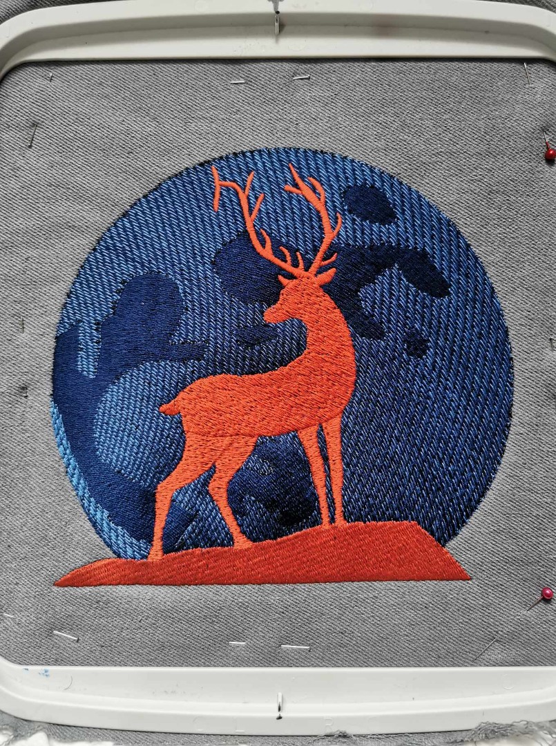 Deer Silhouette In The Moon Deer Silhouette In The Moon